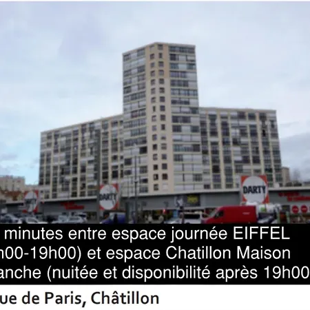 Eiffel Citea Access Dayroom Espace Sans Nuitée Et Partagée Chatillon Nuitée -- Repos Journée Ou Espace Travail 8-19h Proche Tour Eiffel Ou Usage Bureau à L'heure En Journée -- Nuitée Chatillon Avenue Alloggio in famiglia *
